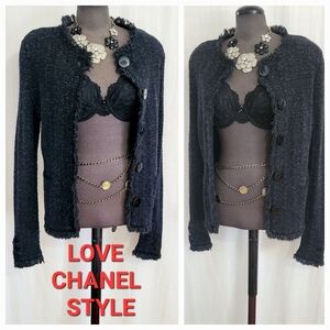 Chic Black Women's Cardigan